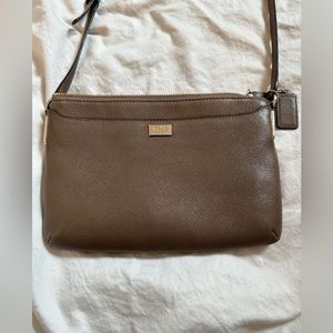 Coach crossbody bag taupe color